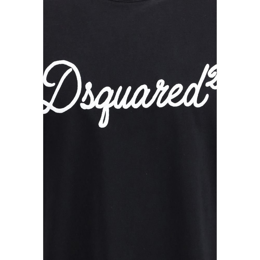 تيشيرت من القطن الأسود Dsquared²