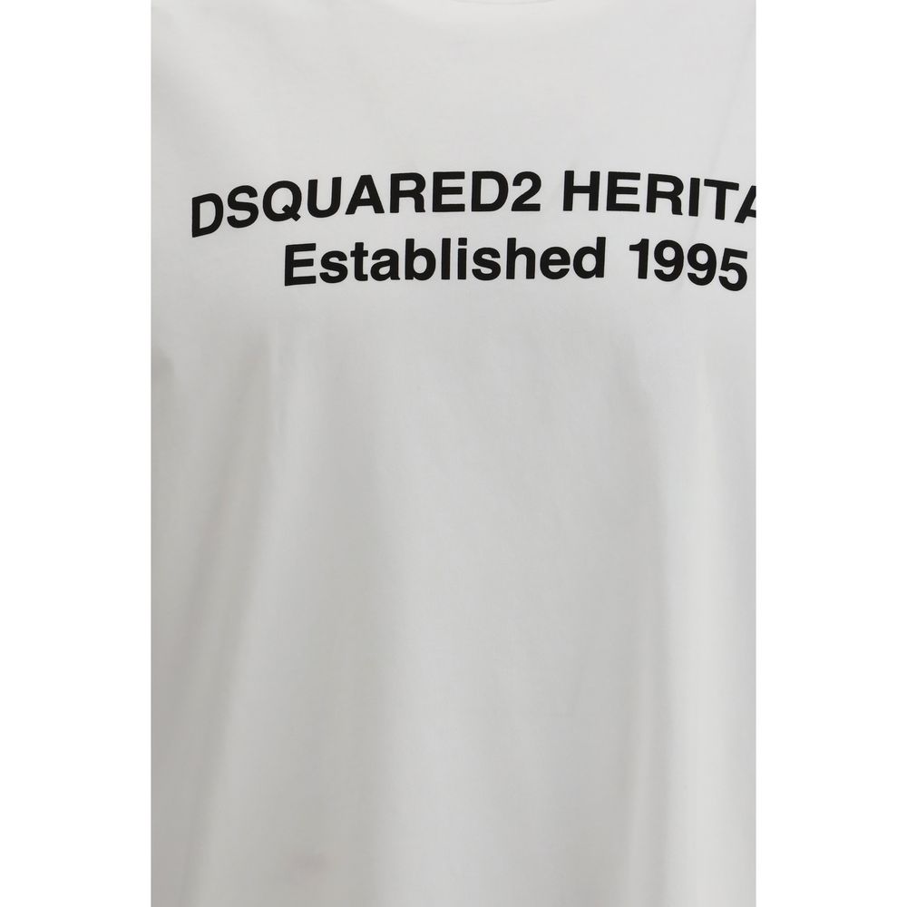 تيشيرت Dsquared² أبيض من القطن