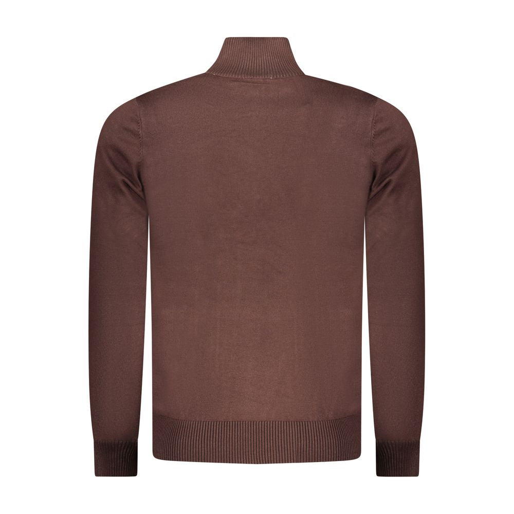 Coveri Moving Marrone Viscosa Mens Sweater