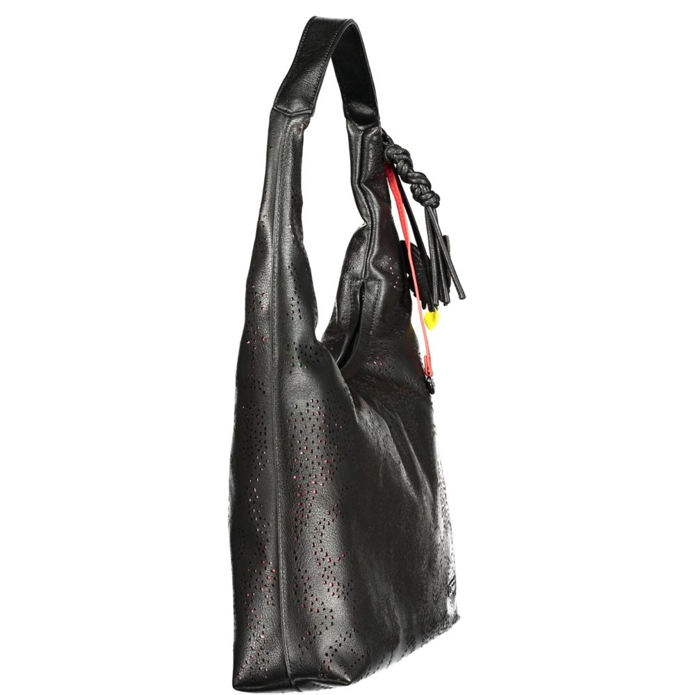 حقيبة يد نسائية من البولي يوريثان الأسود من Desigual