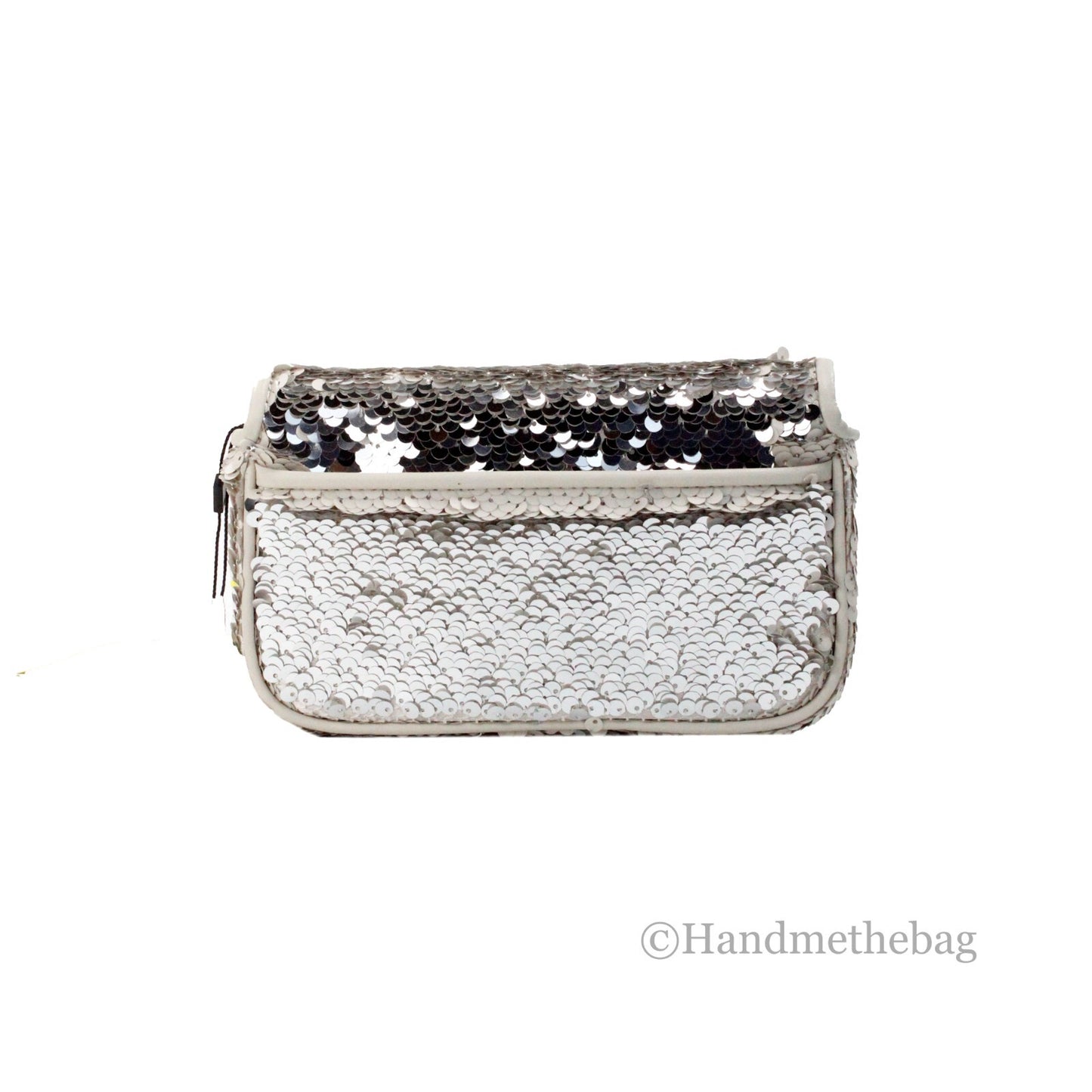 حقيبة مارك جاكوبس The Mini J Marc Shoulder Bag Cream Sequined Crossbody