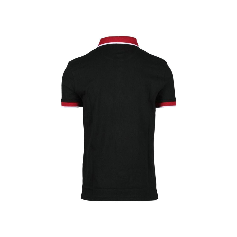 قميص بولو أسود قطني من "نورث سيلز"