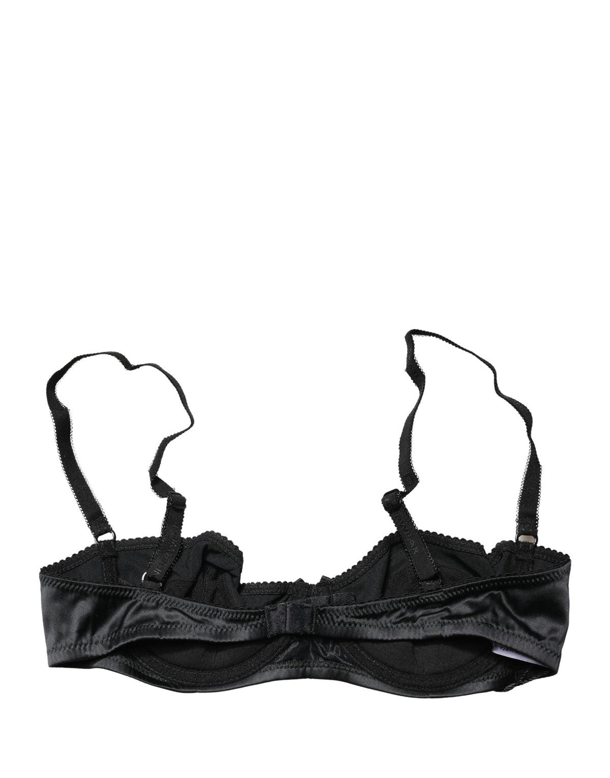 Dolce & Gabbana Black Semi-Pad Underwire Balconette Bra Underwear