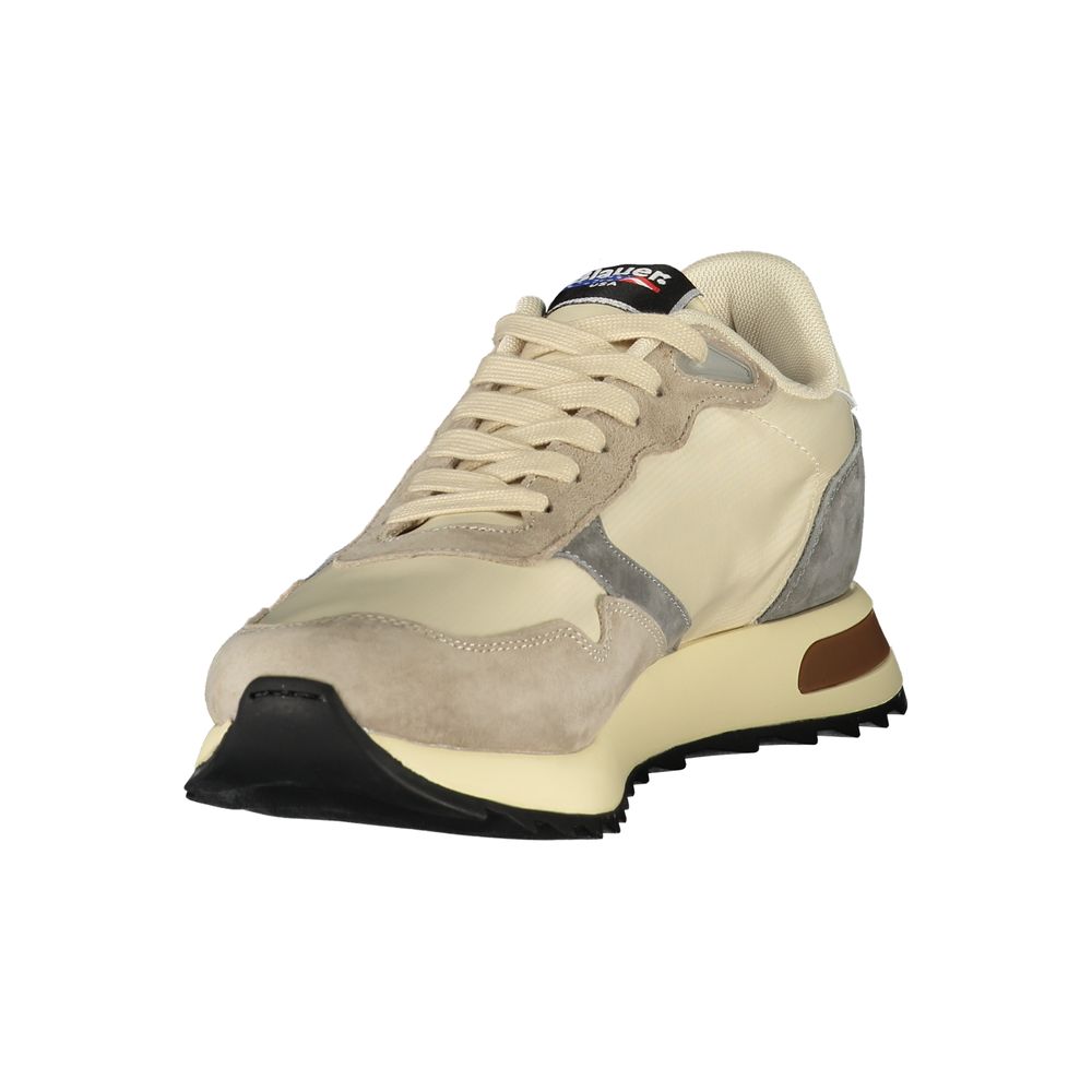 حذاء رياضي رجالي من البوليستر باللون البيج من Blauer