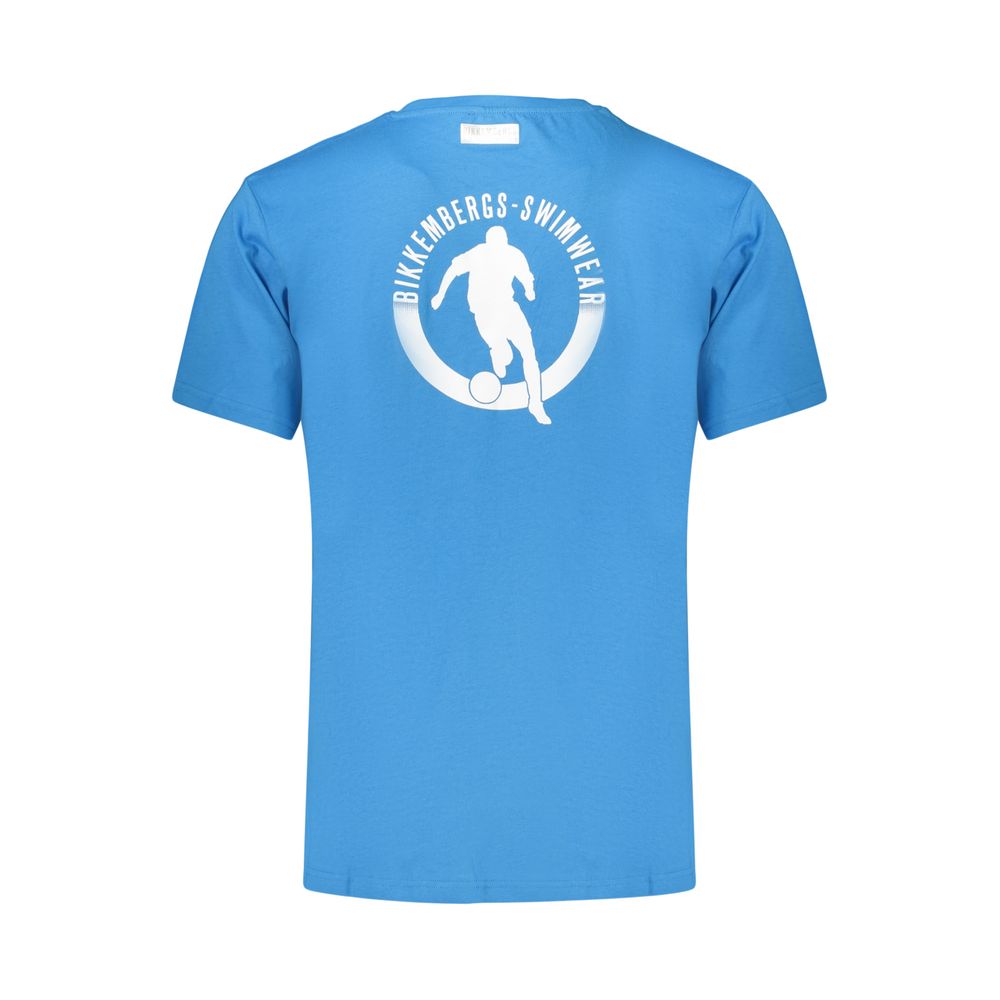 تيشيرت رجالي قطني Bikkembergs Azzurro