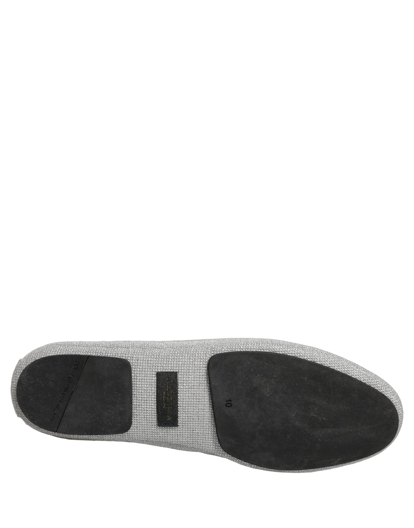 Dolce & Gabbana Gray Crown Rose Angel Embroidery Loafer Shoes