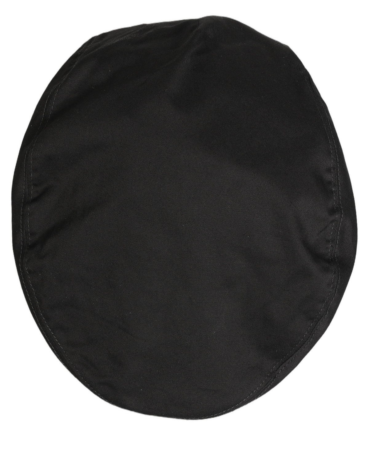 Dolce & Gabbana Men Black Cotton Stretch Newsboy Cloth Capello Hat