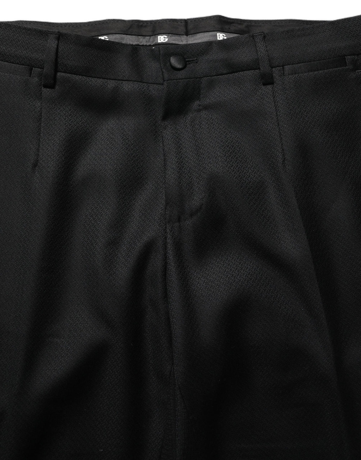 Dolce & Gabbana Black Wool Slim Fit Formal 2 Piece Men Suit