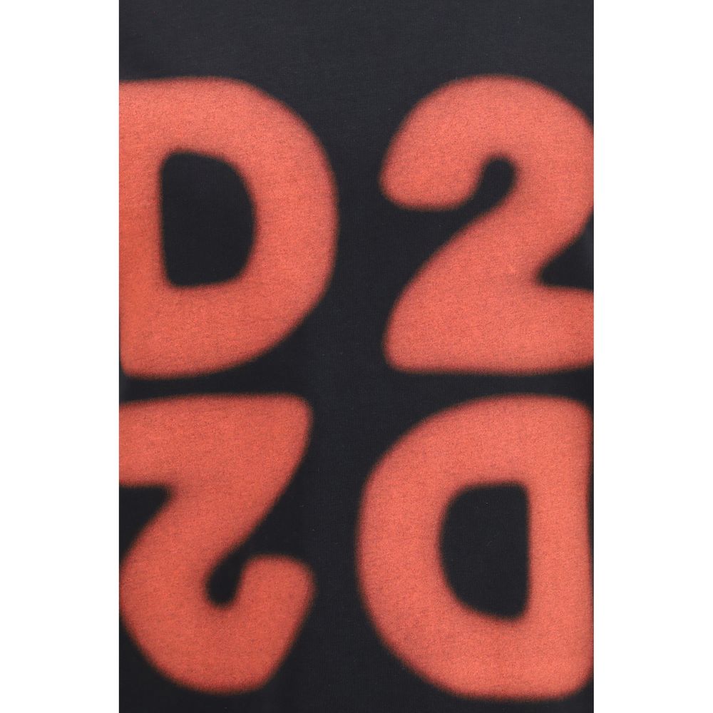 تيشيرت من القطن الأسود Dsquared²