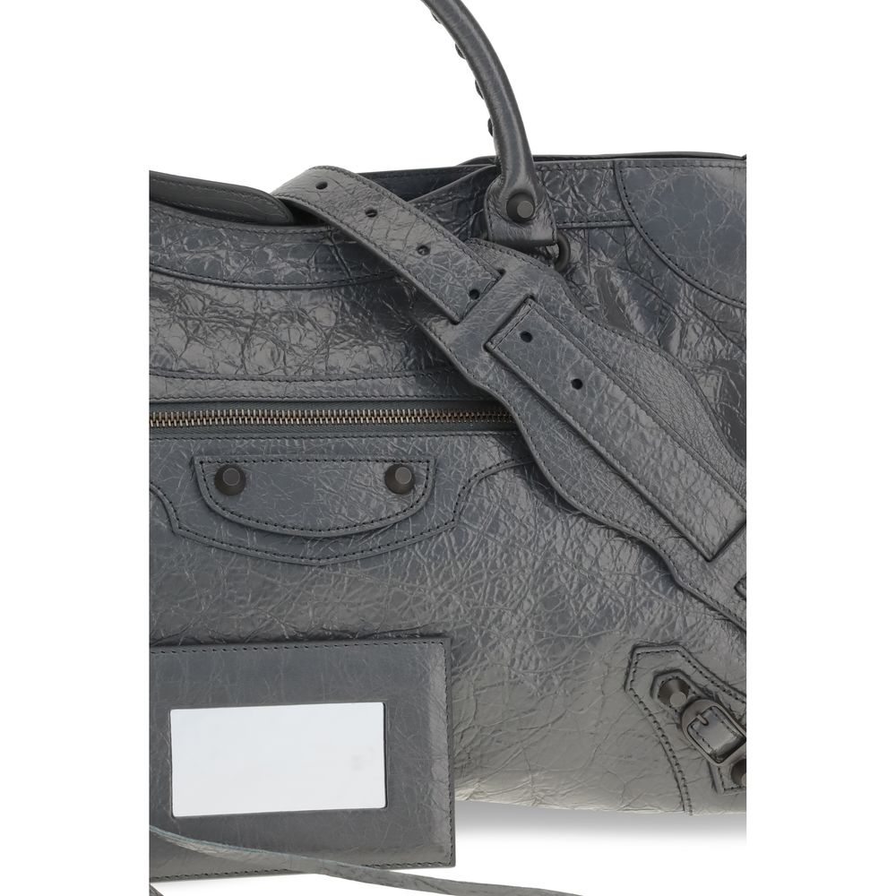 Balenciaga Gray Lamb Ovis Aries Handbag