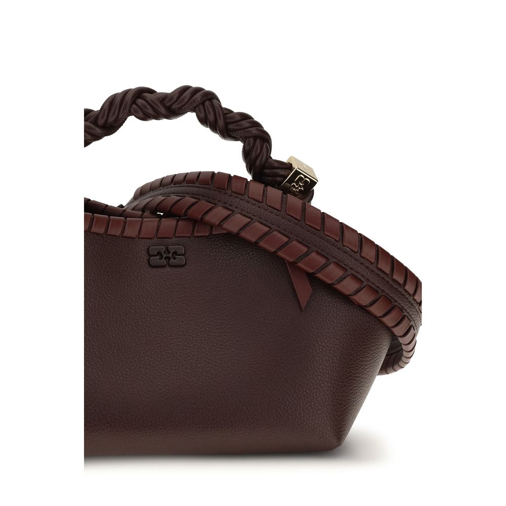 Ganni Brown Recycled Leather Handbag