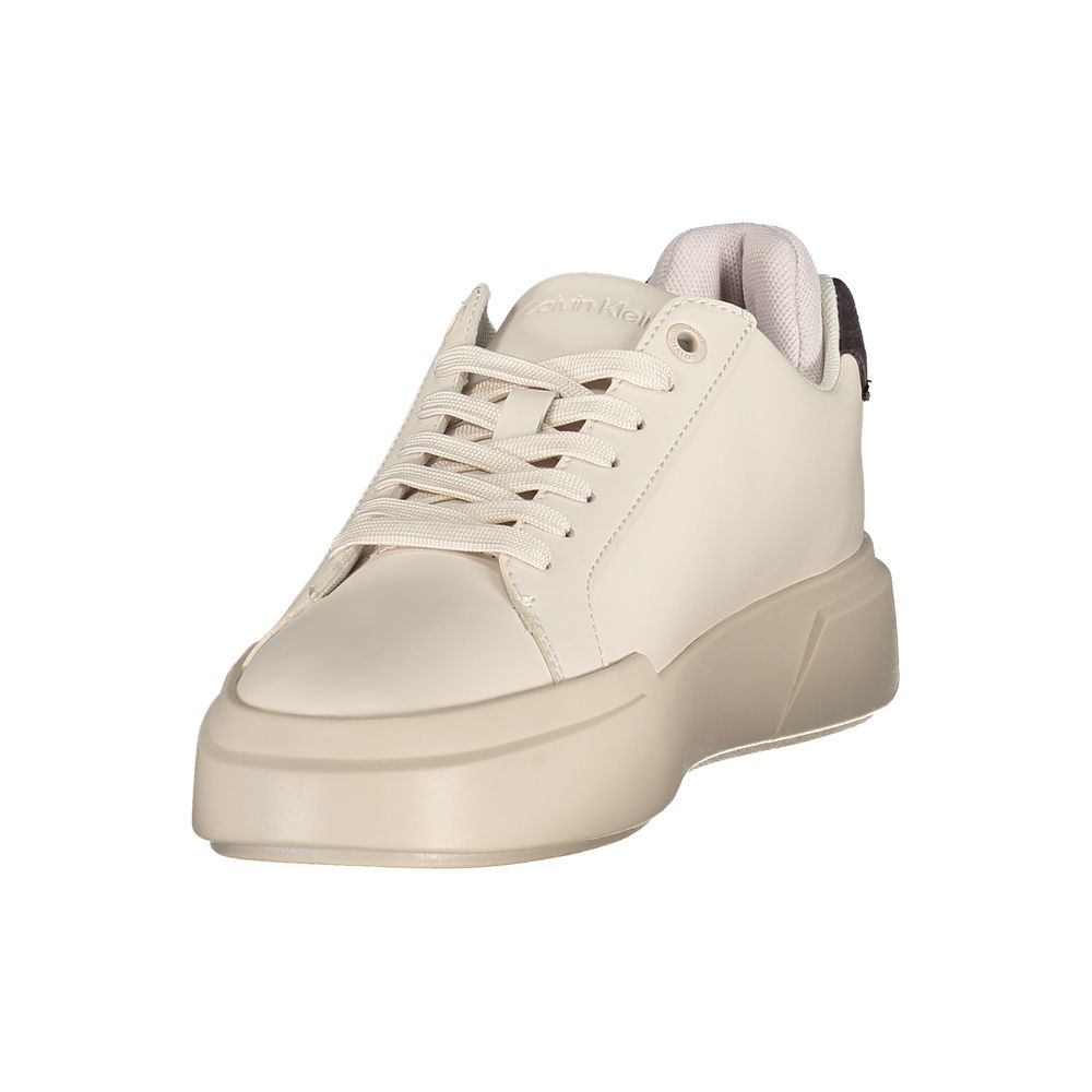 Calvin Klein White Polyurethane Women's Sneaker