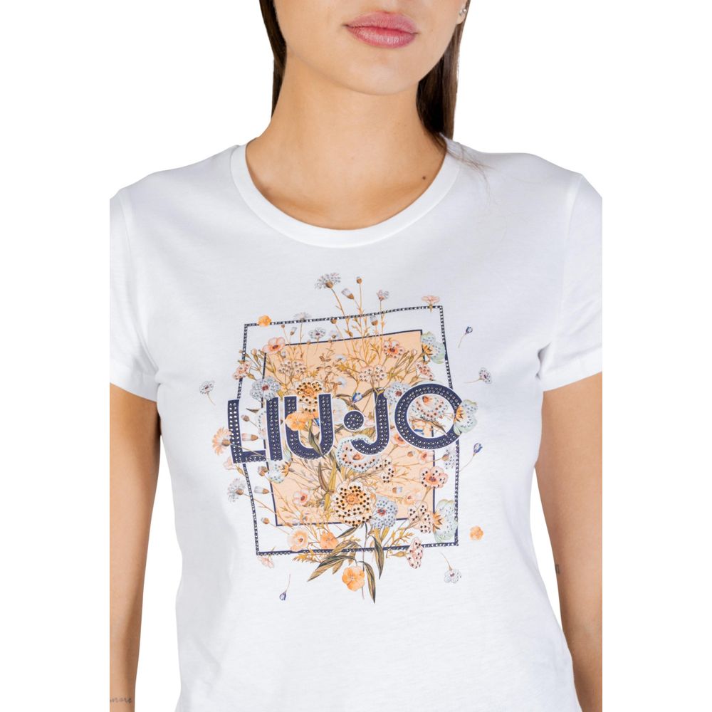 Liu Jo Beige Cotton T-Shirt