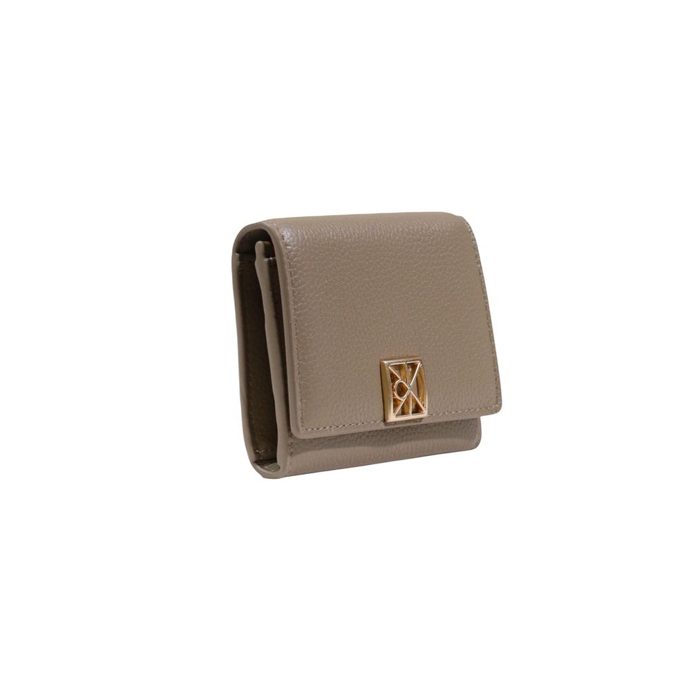 Calvin Klein Beige Leather Wallet