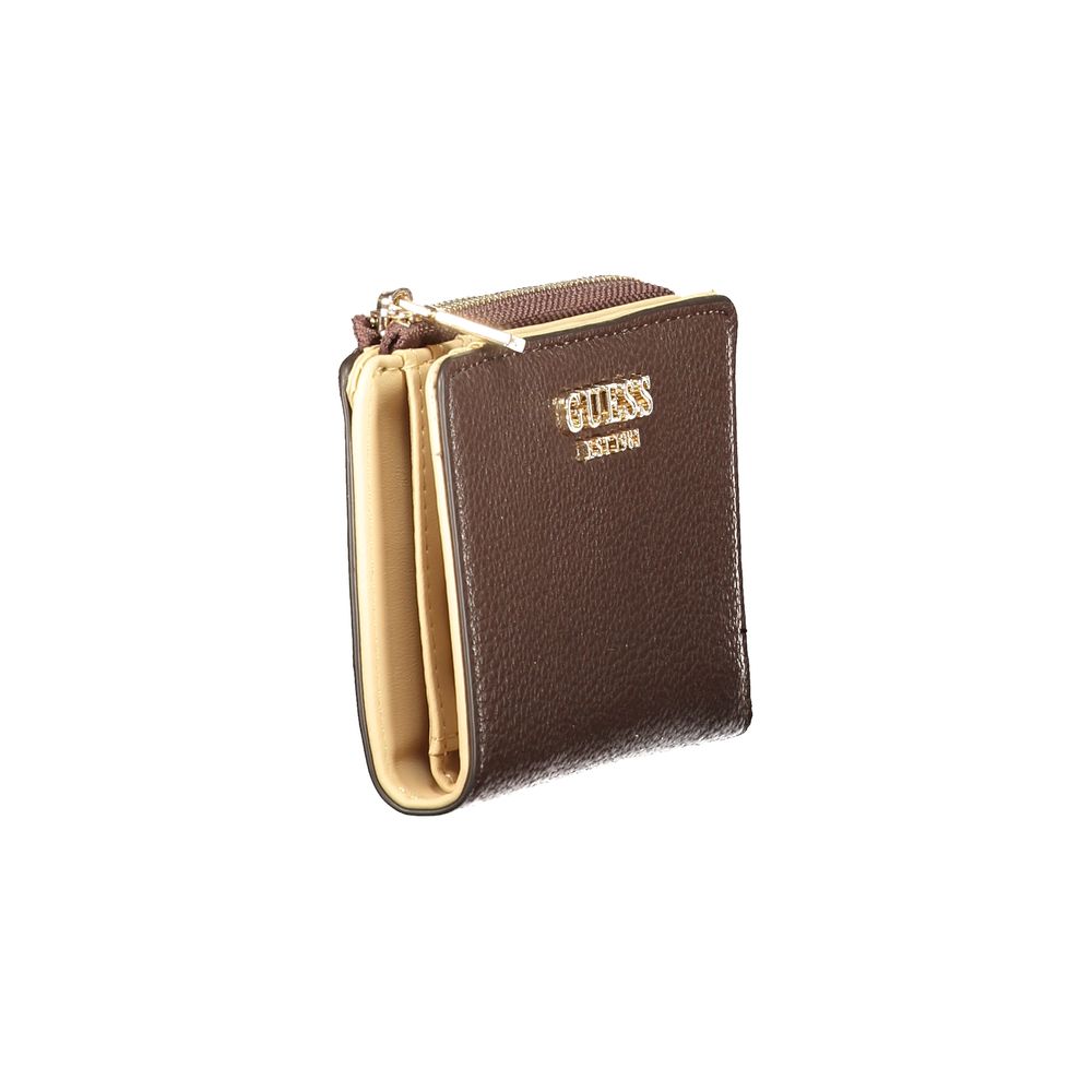 Guess Jeans Brown Leather Woman Wallet