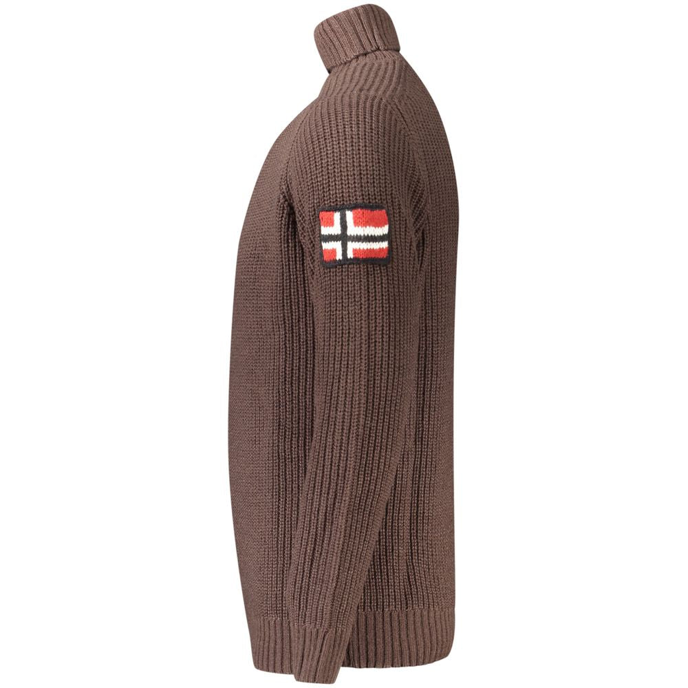 Norway 1963 Brown Acrylic Men's Sweater