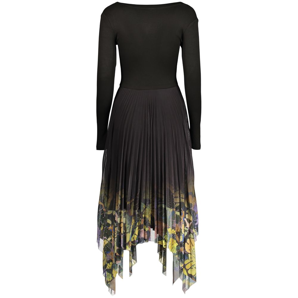 Desigual Black Viscose Women's Dress