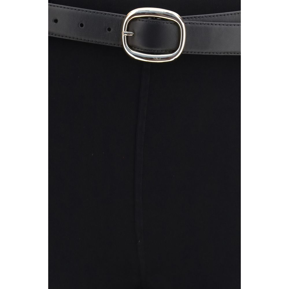 Self-Portrait Black Viscose Skinny Pants