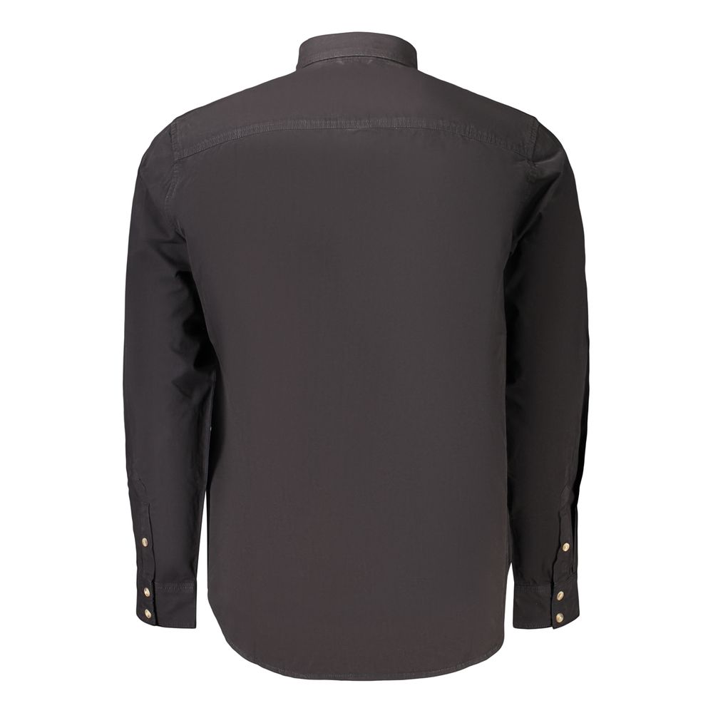 Guess Jeans Black Cotton Dress Shirt