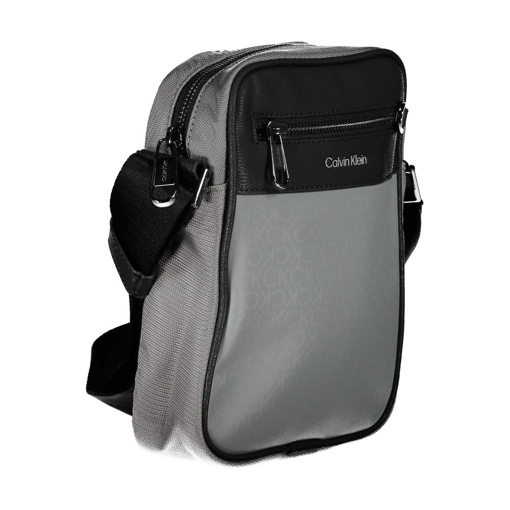 حقيبة كتف رجالي من Calvin Klein Grigio من البوليستر