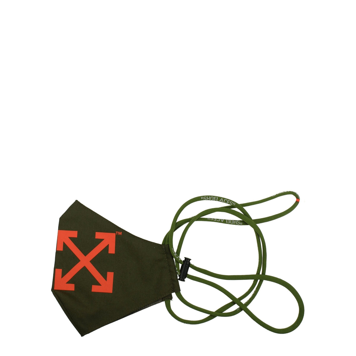 قناع وجه من البوليستر الأخضر من Off-White