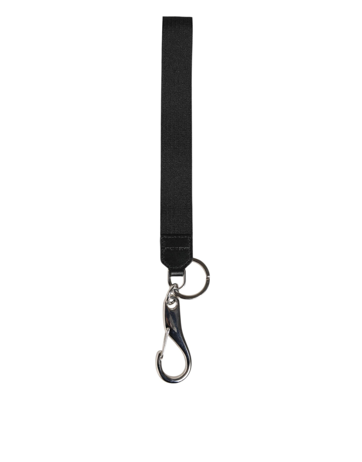 Dolce & Gabbana Black Burgundy Nylon DG Logo Crown Holder Keychain Keyring