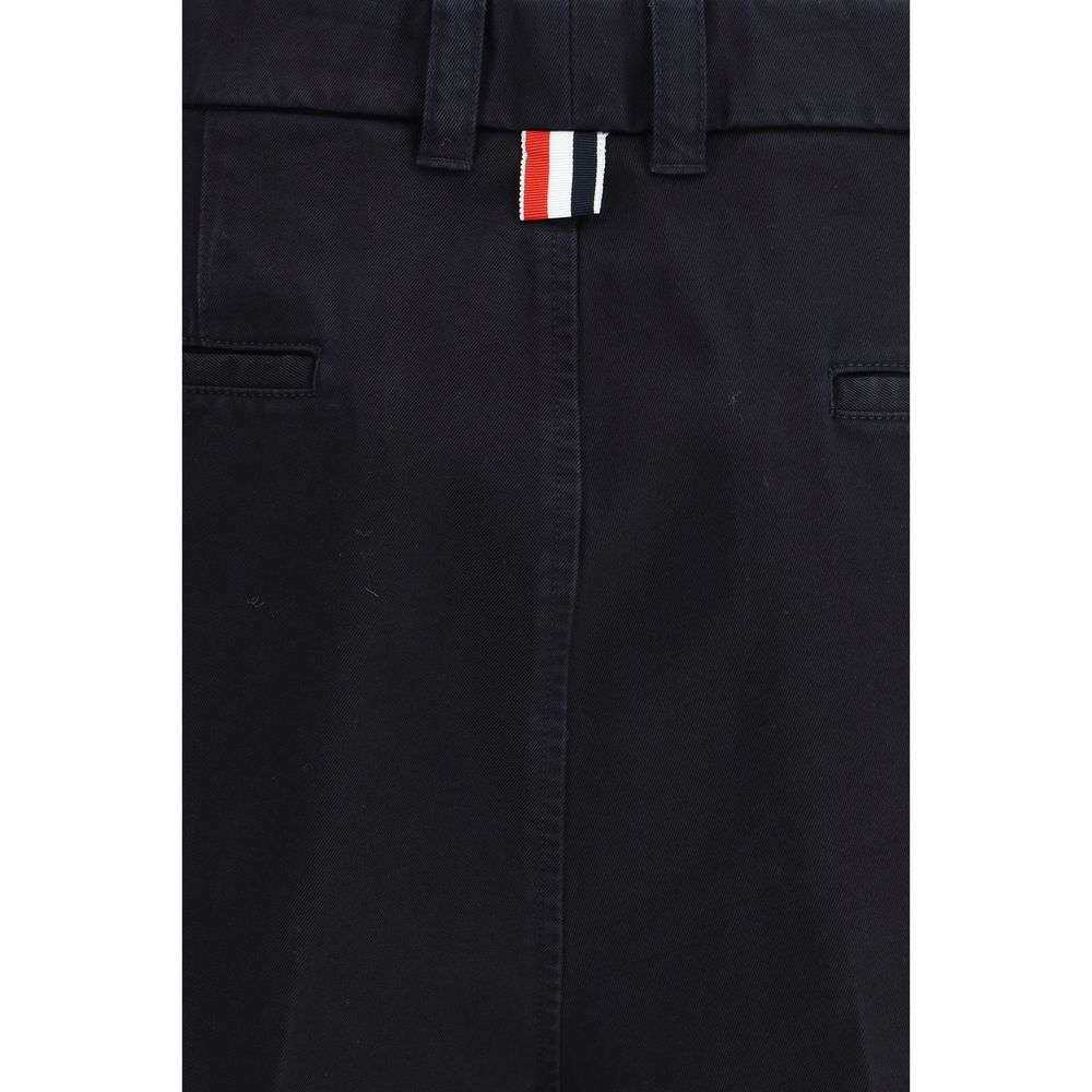 Thom Browne Blue Polyester Bermuda Shorts