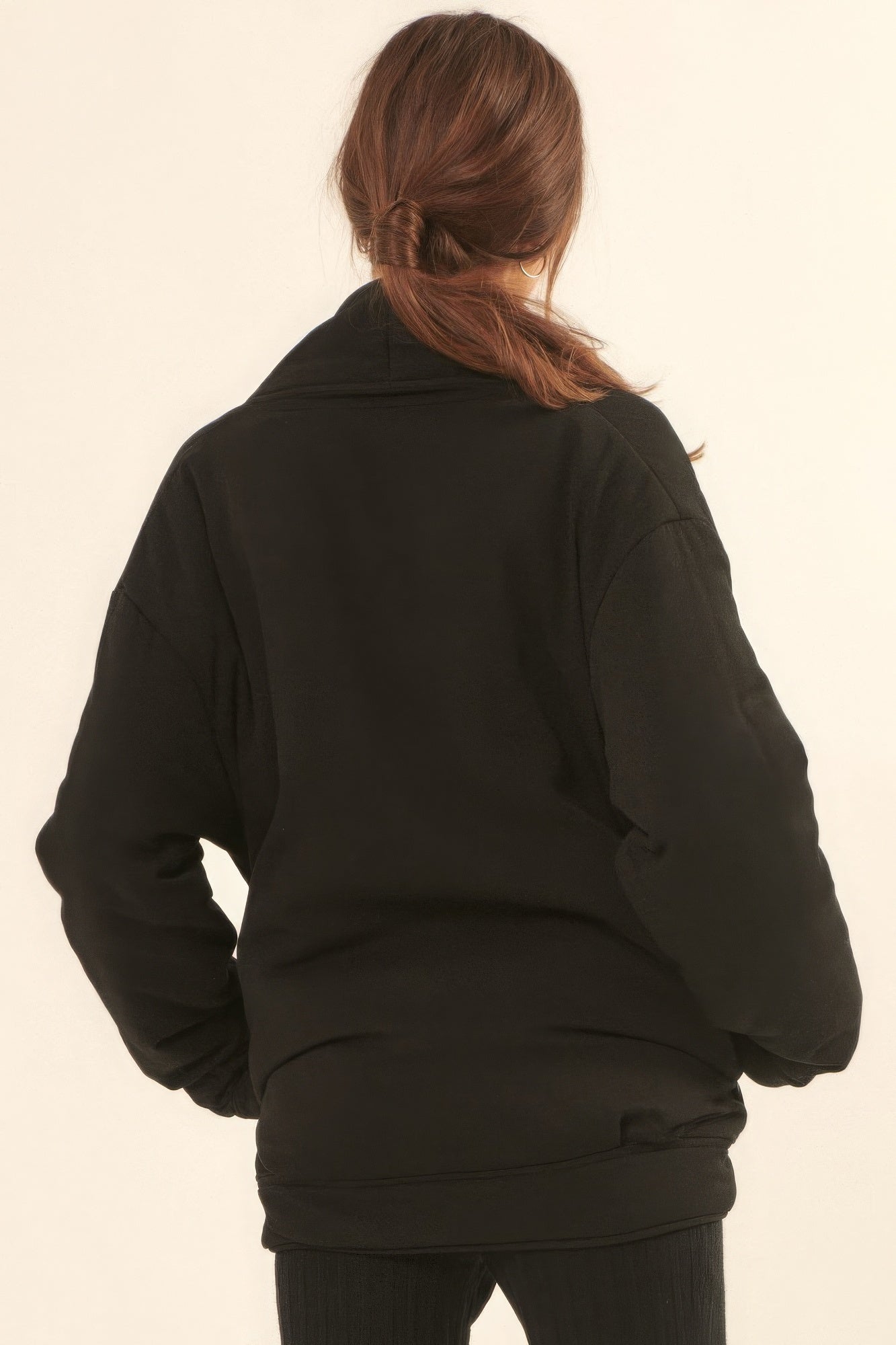 A Solid Woven Women Jacket
