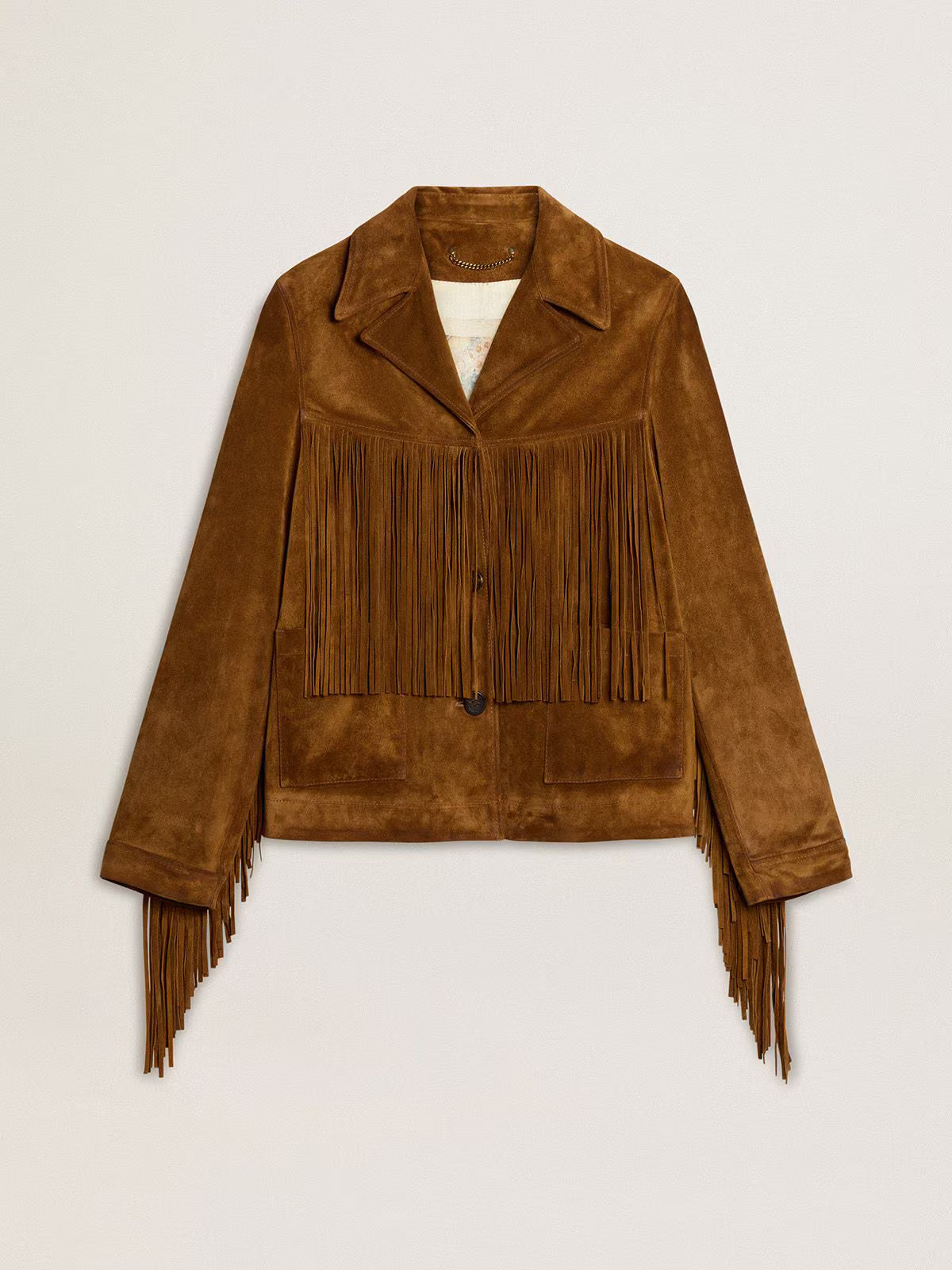 Golden Goose Suede Jacket with fringe