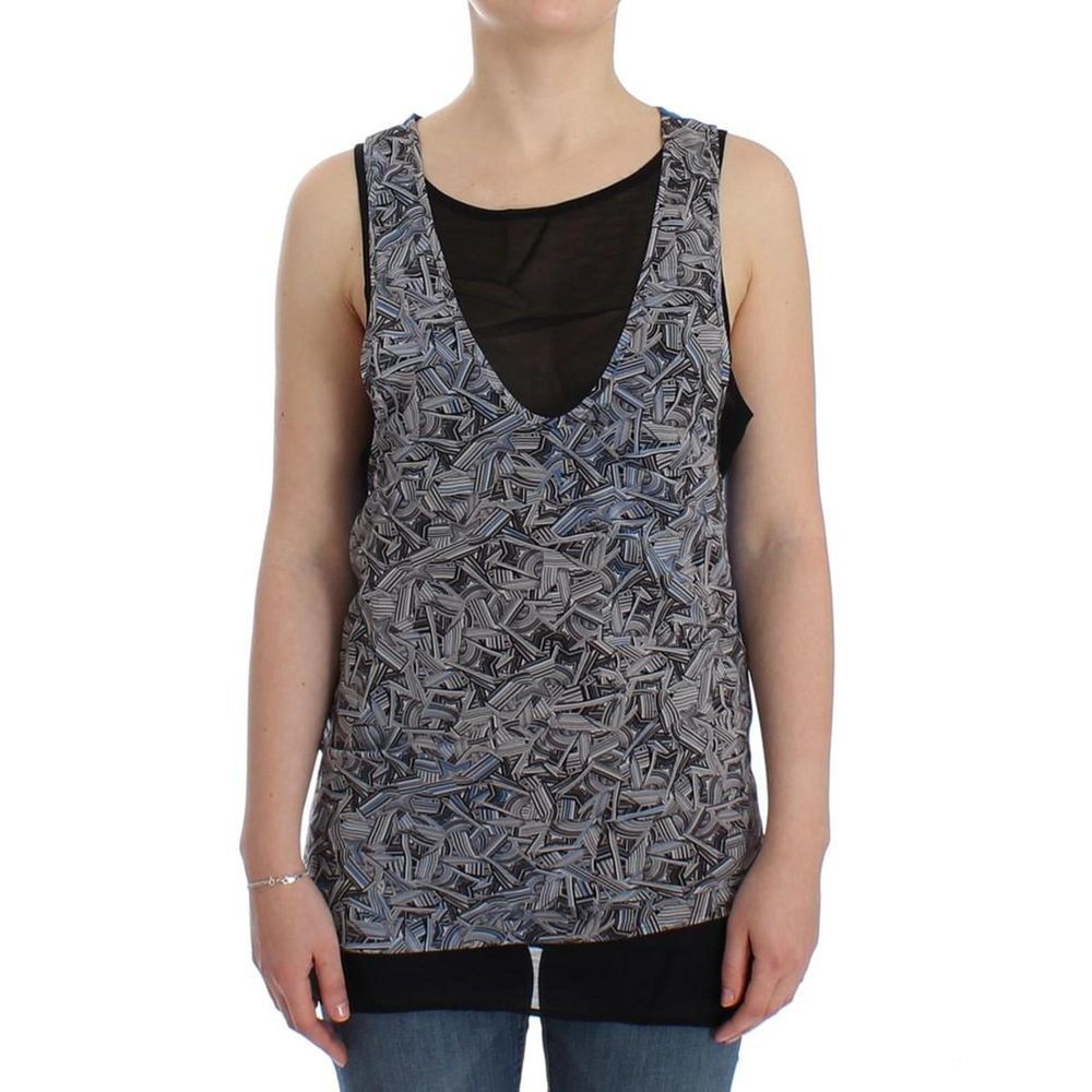 Costume National Black Silk Top