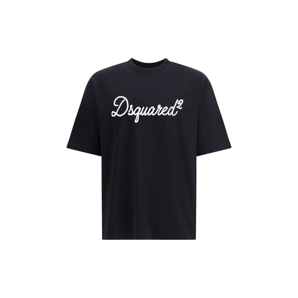تيشيرت من القطن الأسود Dsquared²
