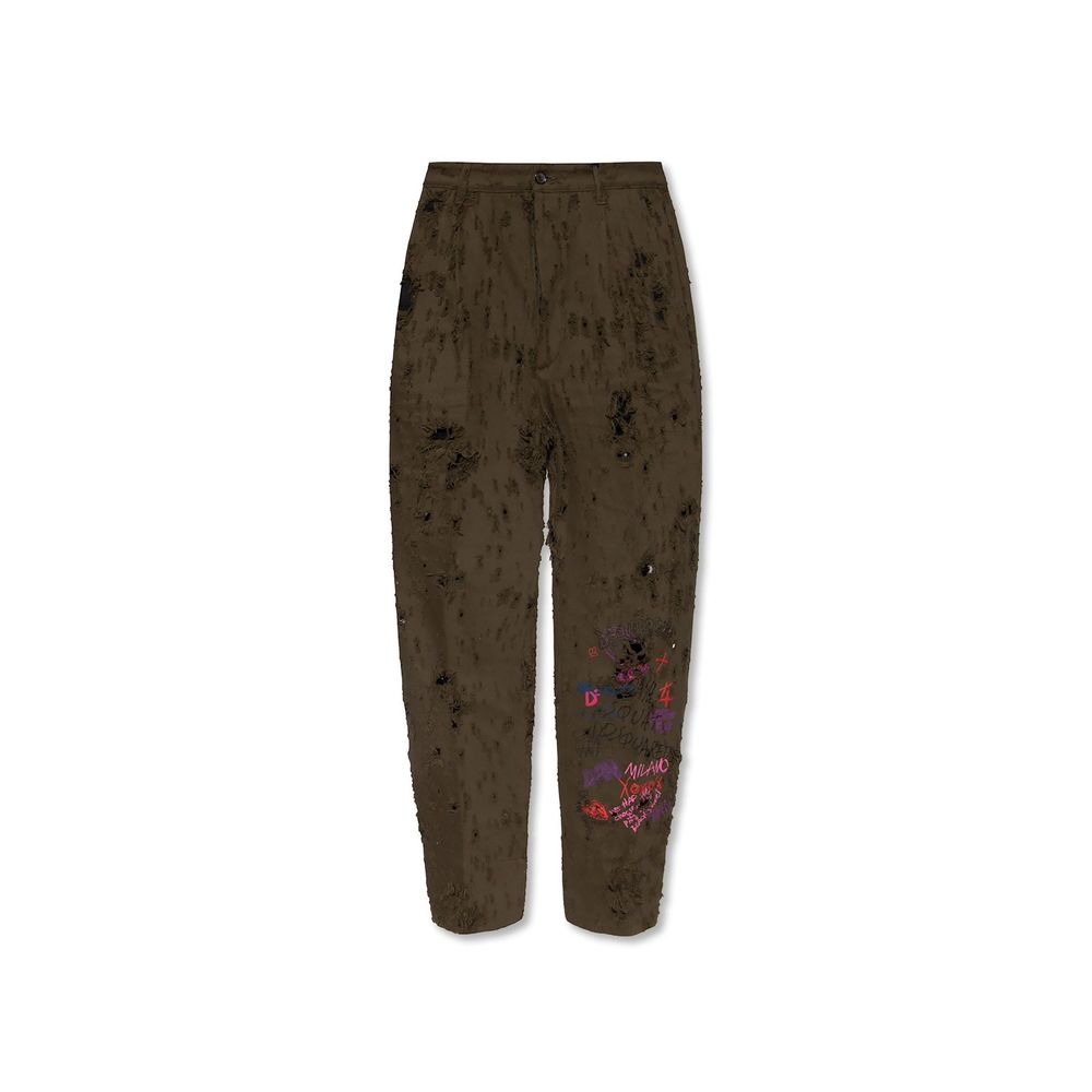 بنطلون كاجوال من القطن بلونين من Dsquared²