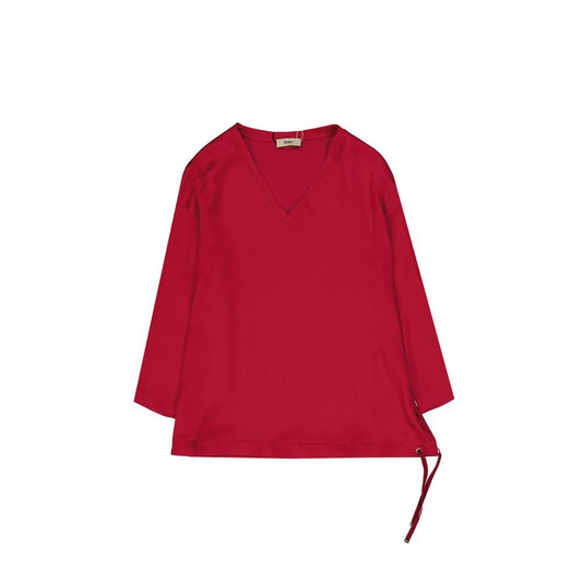 Herno Red Acetate Tank Tops