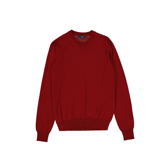 Herno Red Virgin Wool Sweatshirt
