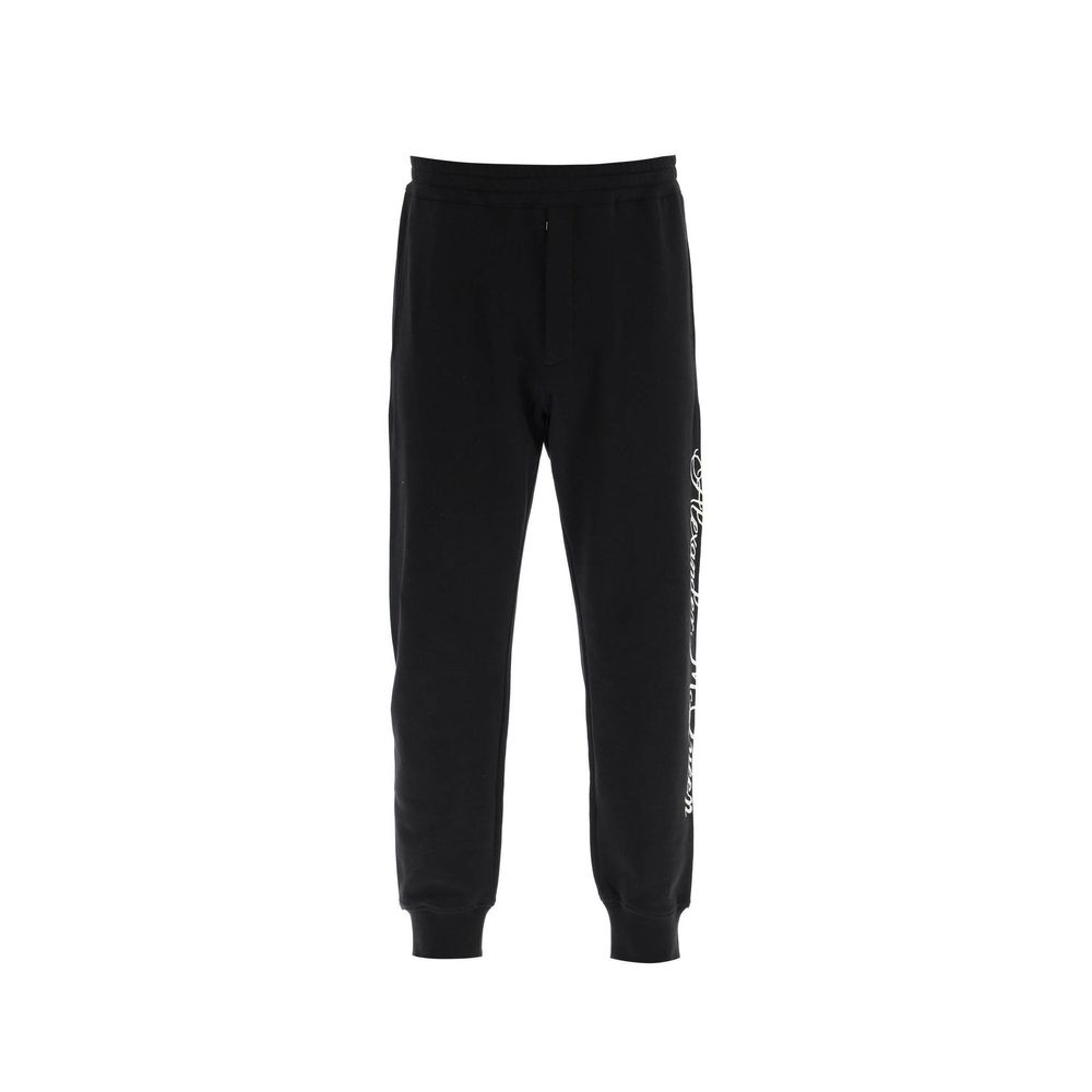 بنطلون رياضي (Joggers) قطني أسود من ألكسندر ماكوين