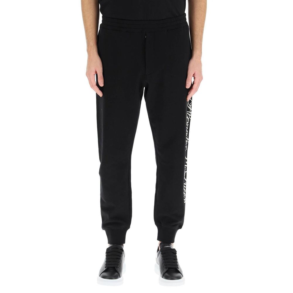 بنطلون رياضي (Joggers) قطني أسود من ألكسندر ماكوين