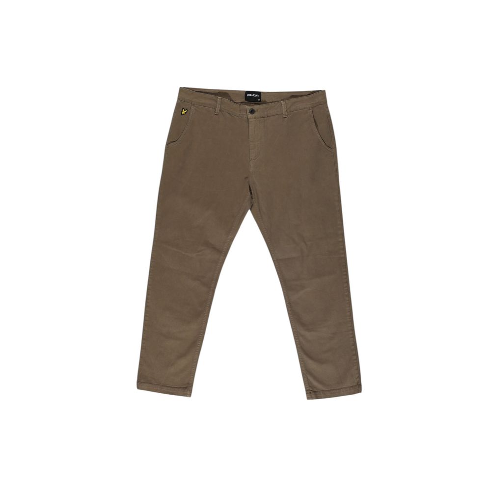 بنطلون كاجوال قطن بيج من Lyle & Scott