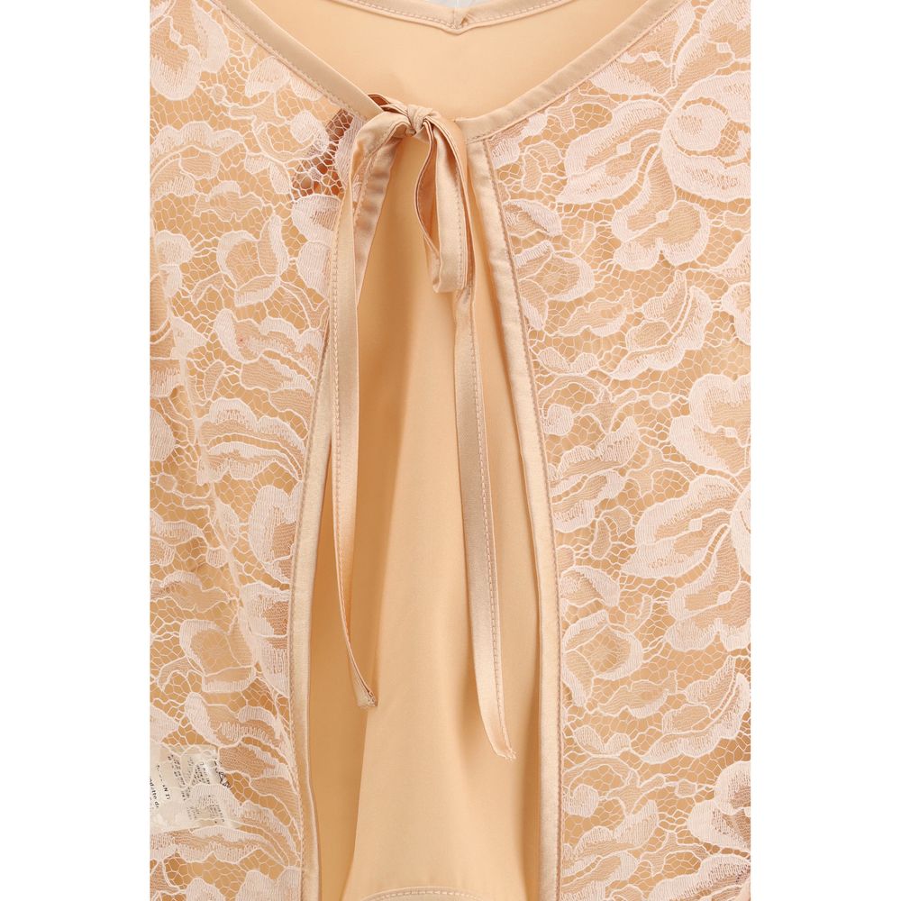 Kristina Ti Orange Silk Blouse