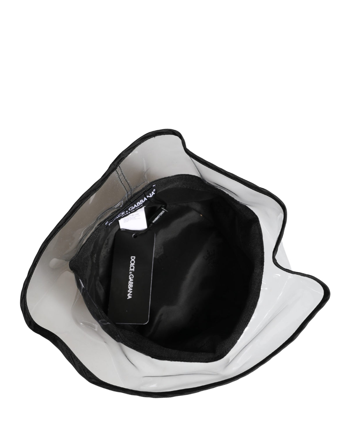 قبعة دولتشي آند غابانا رجالي سوداء بلاستيكية بقصة صياد