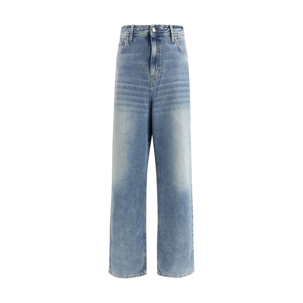بنطلون جينز Haikure Blue Cotton بقصة مريحة