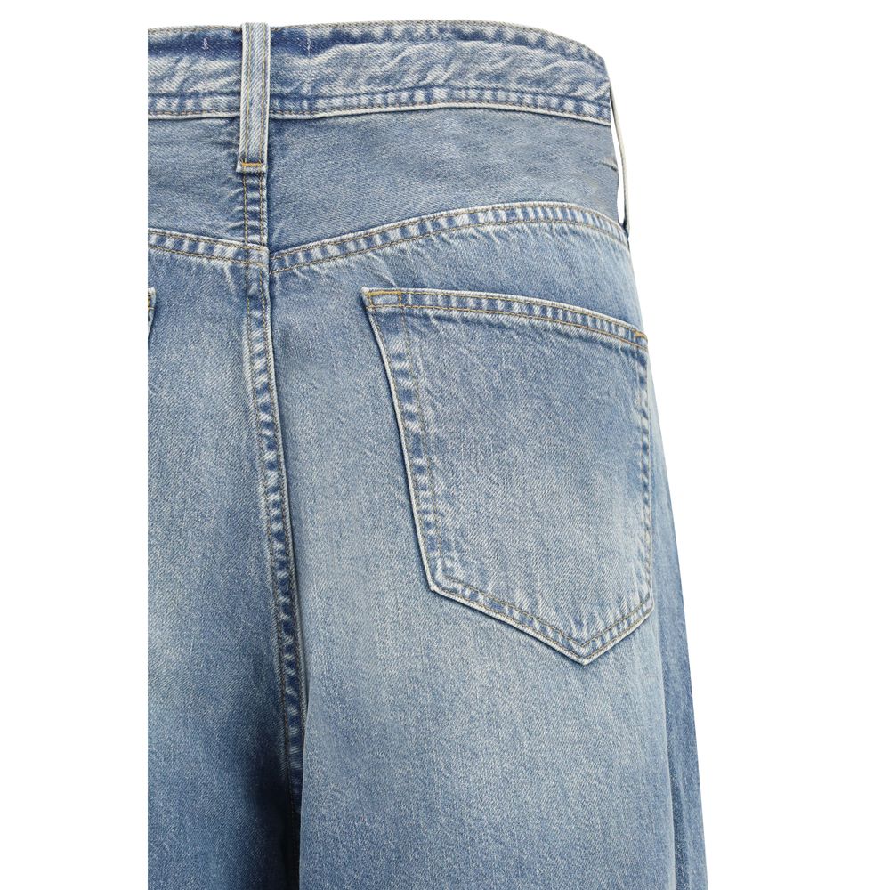 بنطلون جينز Haikure Blue Cotton بقصة مريحة