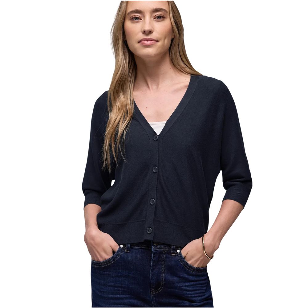 Street One Blue Viscose Cardigan