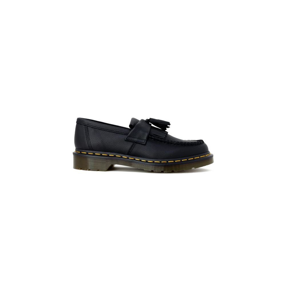 حذاء بكعب سميك من الجلد الأسود من Dr. Martens