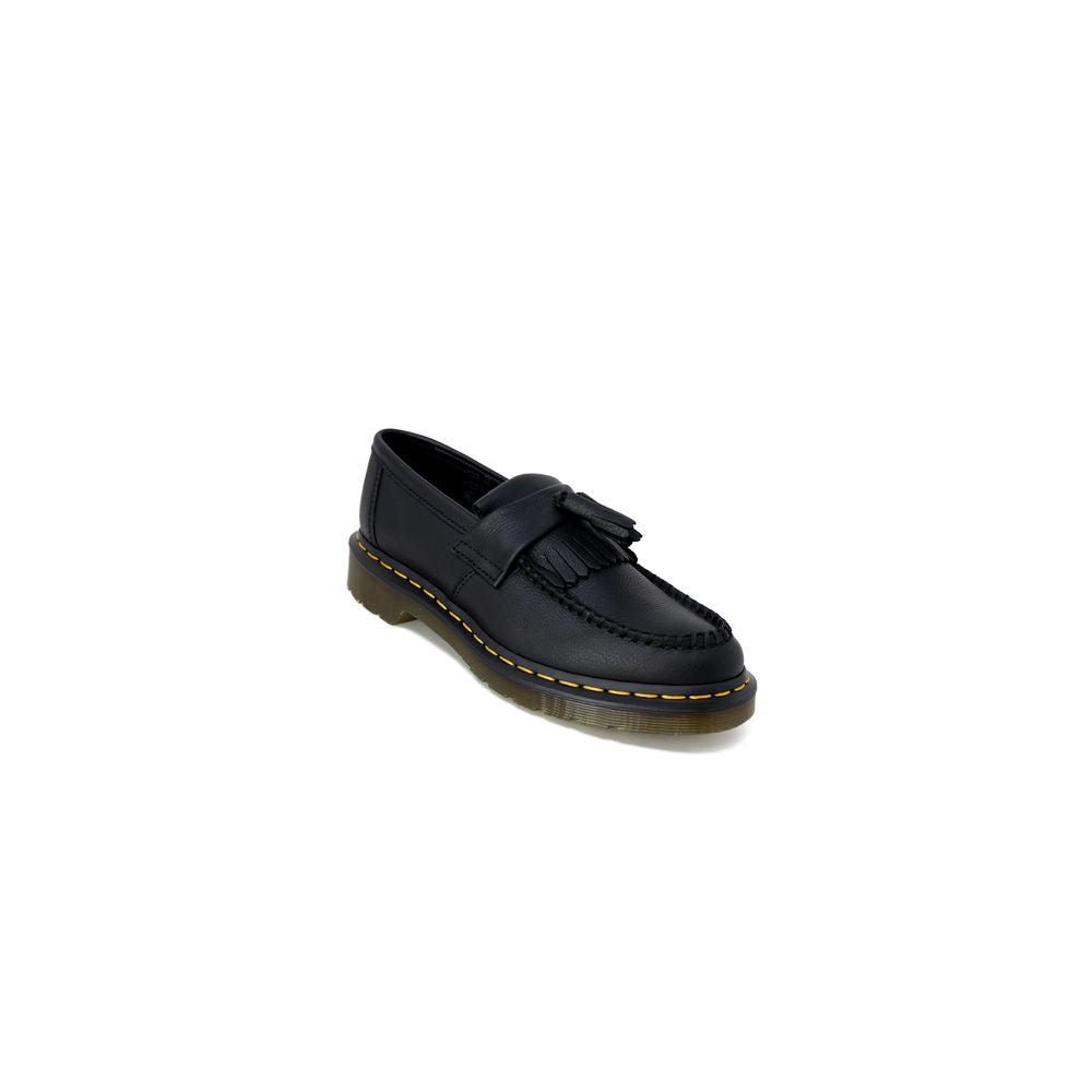 حذاء بكعب سميك من الجلد الأسود من Dr. Martens