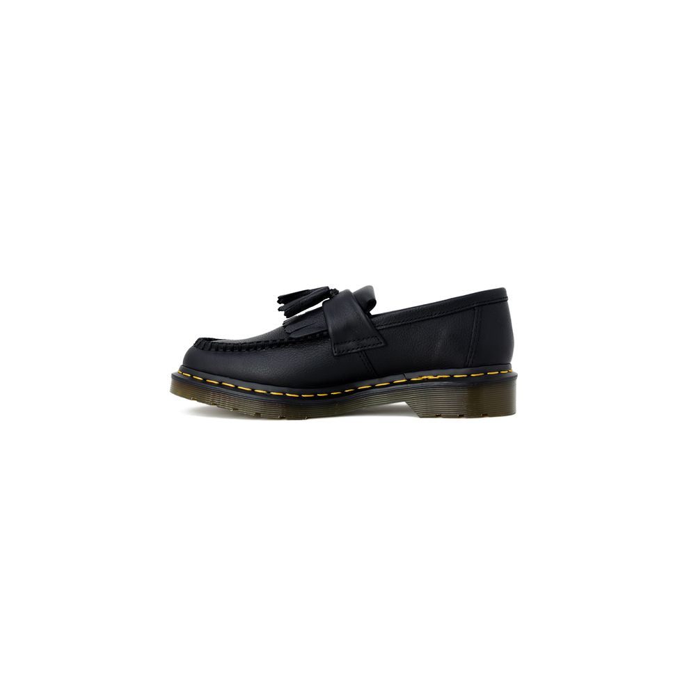 حذاء بكعب سميك من الجلد الأسود من Dr. Martens
