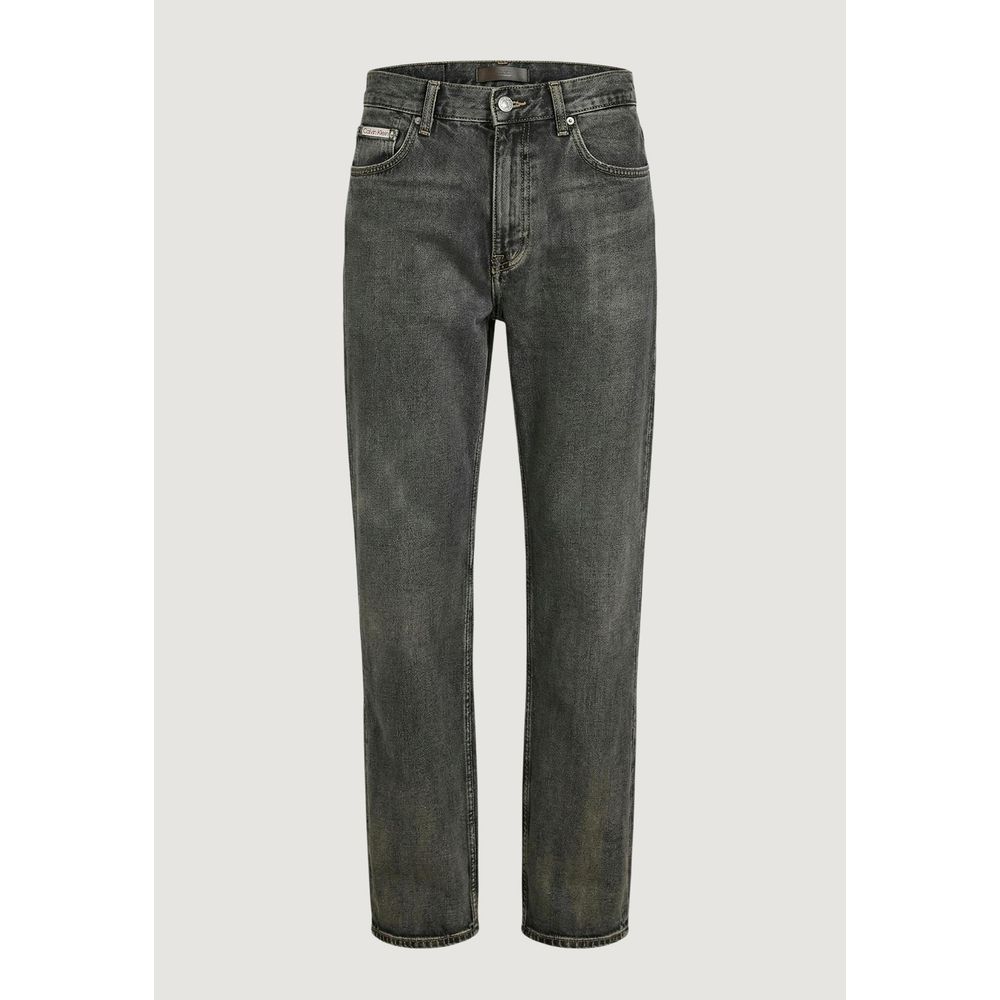 Calvin Klein Jeans Beige Cotton Relaxed Fit Jeans