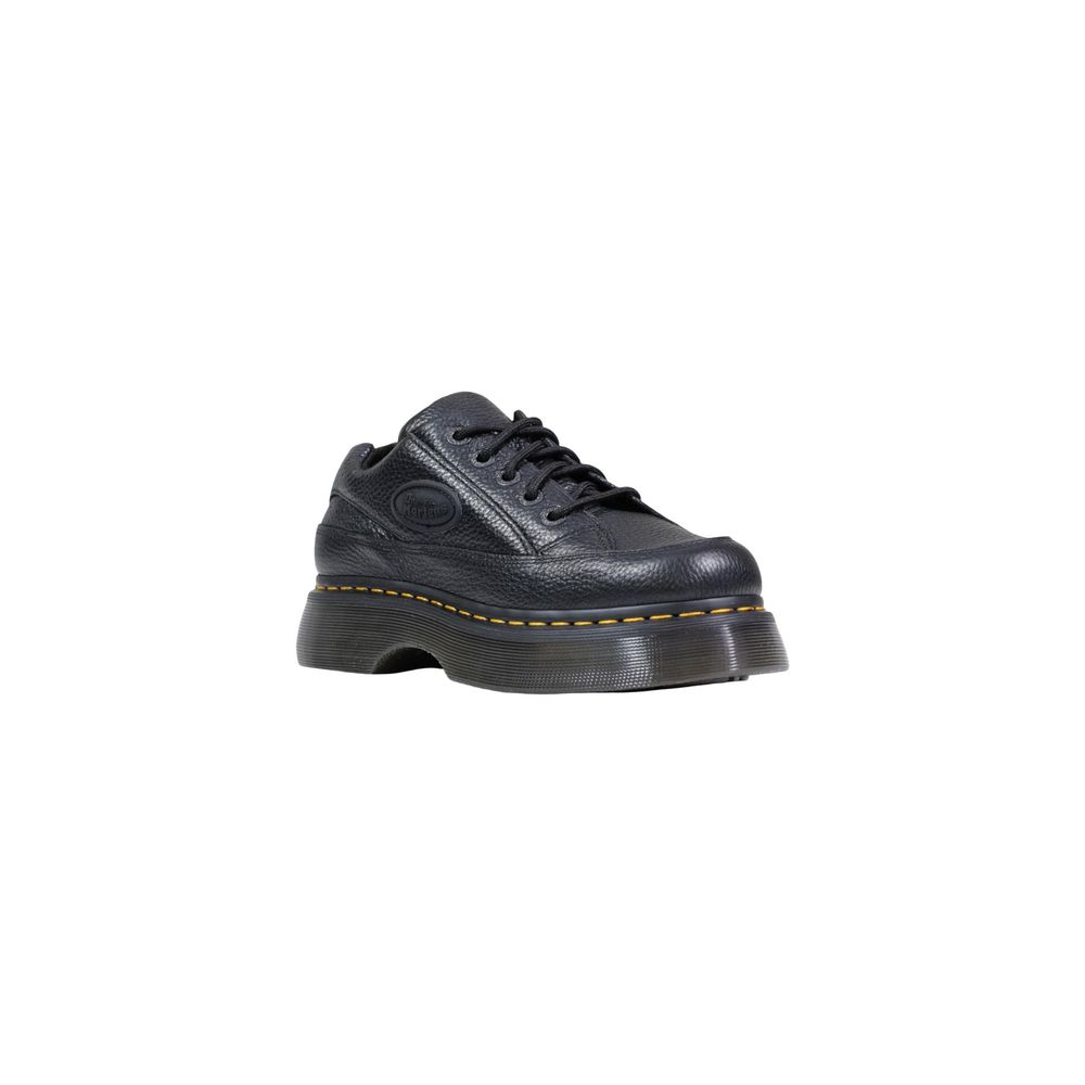 حذاء بكعب سميك بلاتفورم من الجلد الأسود من Dr. Martens