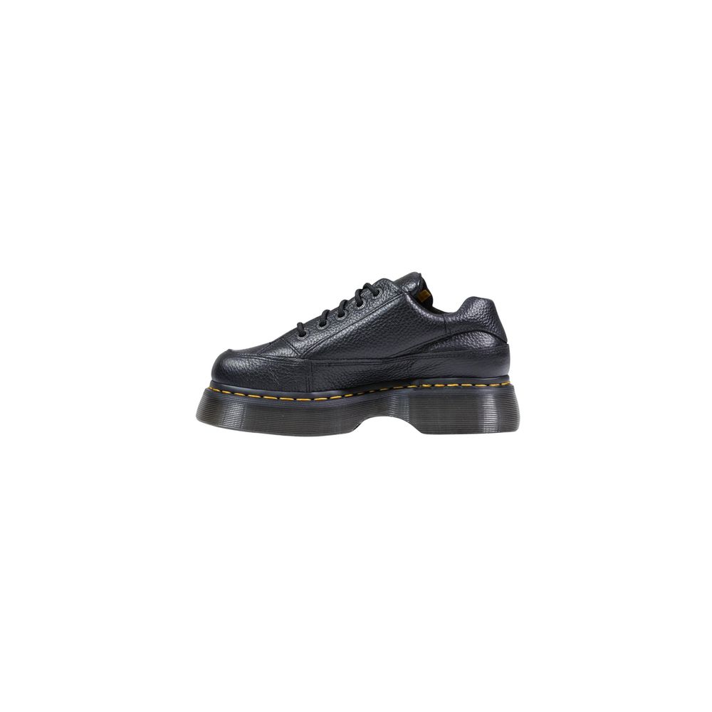 حذاء بكعب سميك بلاتفورم من الجلد الأسود من Dr. Martens