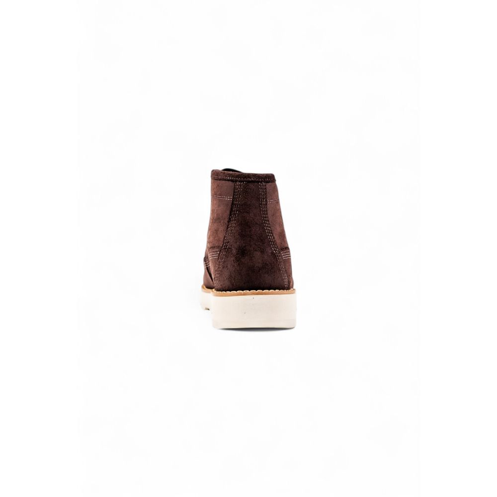 Timberland Brown Leather Lace-Up Boots