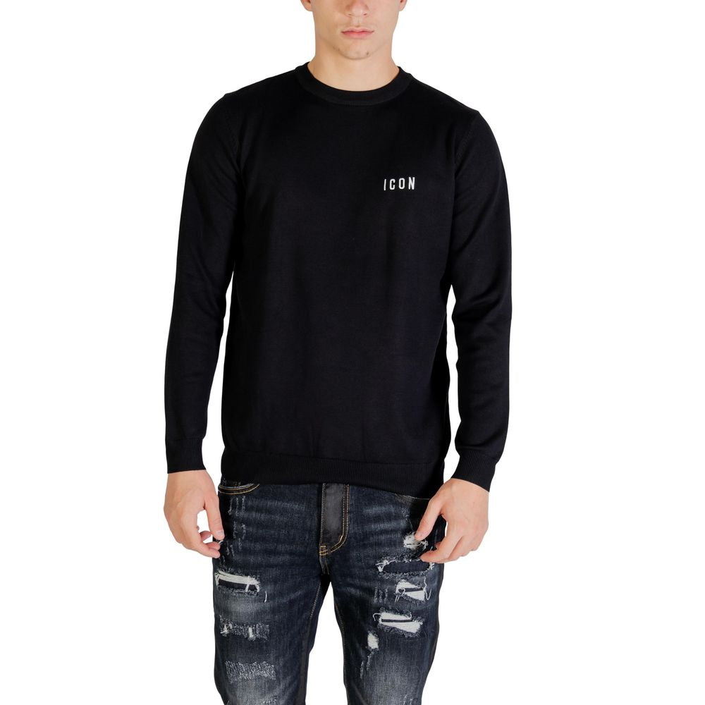 Icon Black Viscose Sweatshirt